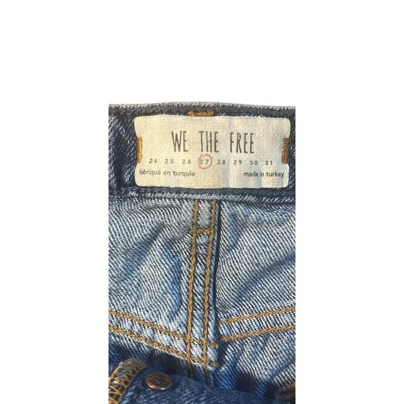 WE THE FREE Frayed Hem Denim Miniskirt size 27 - Picture 4 of 6